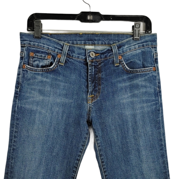 Luck Brand Low Rise Medium Wash Straight Leg Jeans - Picture 2 of 8